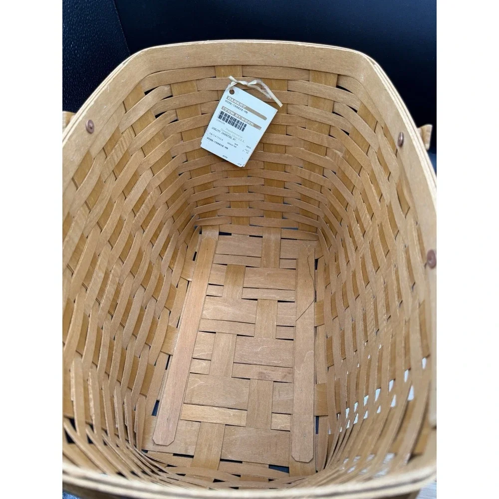 Longaberger 2014 Wine & Cheese Basket 🍷🧀 EUC w/ Lid & Cutting Board (NIP)
